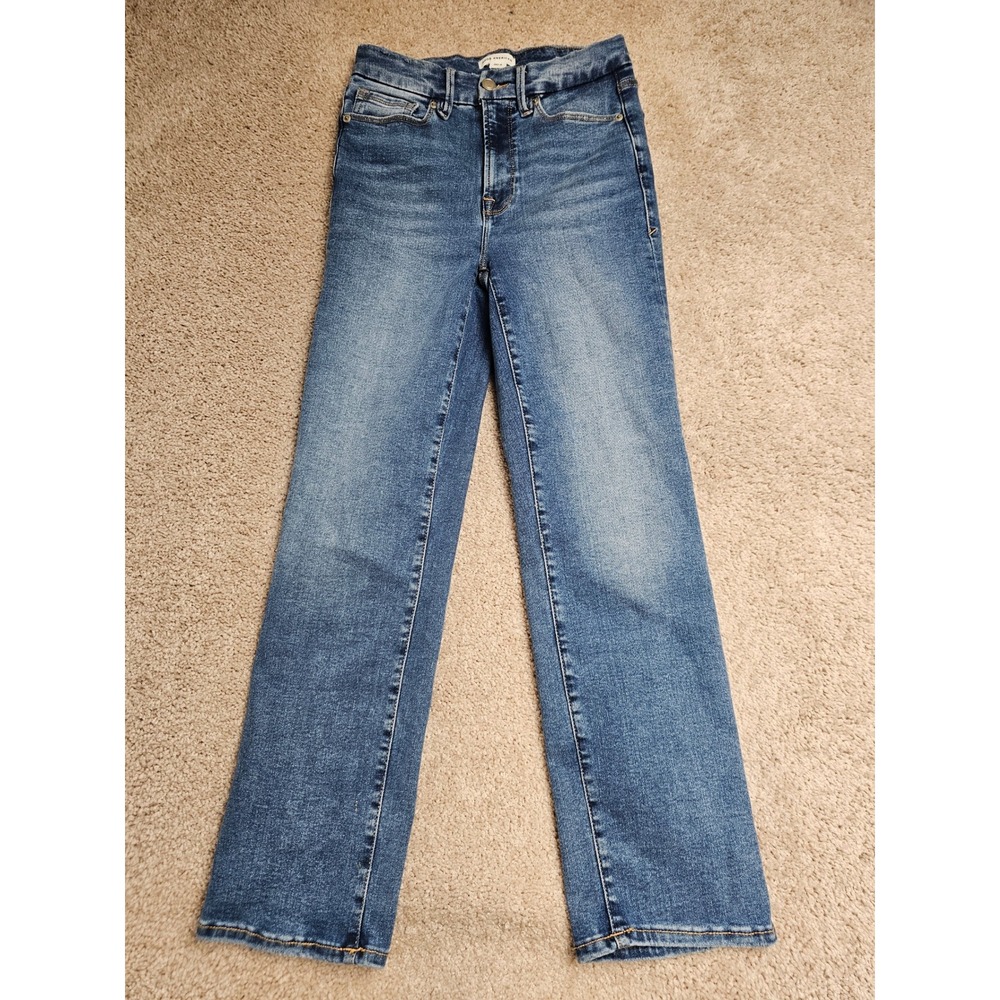 Good American Always Fits Good Legs Straight Jeans Indigo316 Size 00-4 GLAF478T